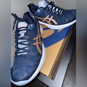 Women’s ASICS Navy and Rose Gold Performance Running Shoes